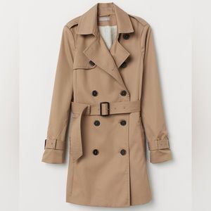 H&M Women Short Trenchcoat Beige